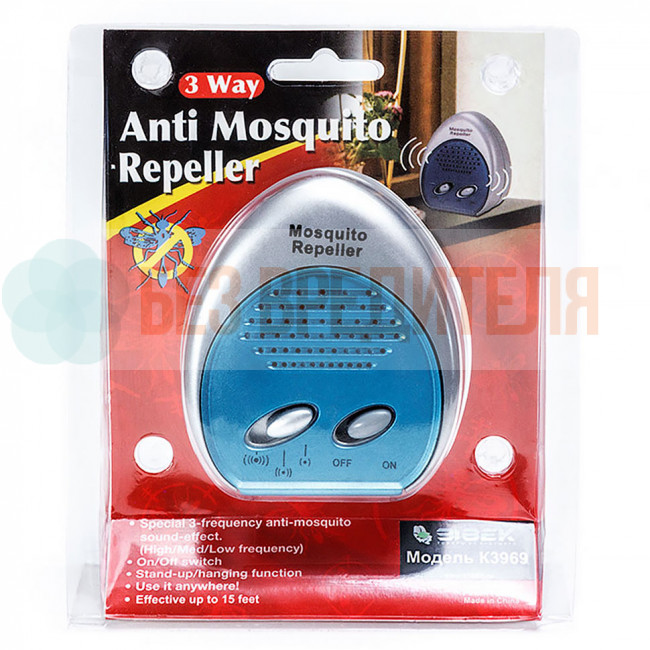 Ультразвуковой отпугиватель комаров ЭкоСнайпер K3969 