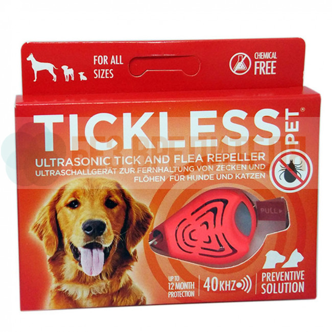 Отпугиватель клещей для собак Tickless Pet красный